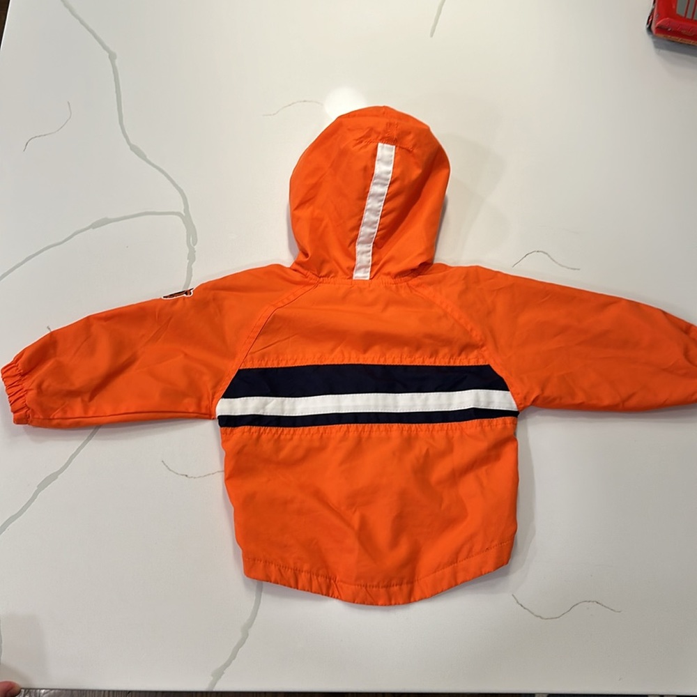 NFL Chicago bears hooded jacket windbreaker size 18 months orange navy blue 🐻🏈 - Picture 7 of 7